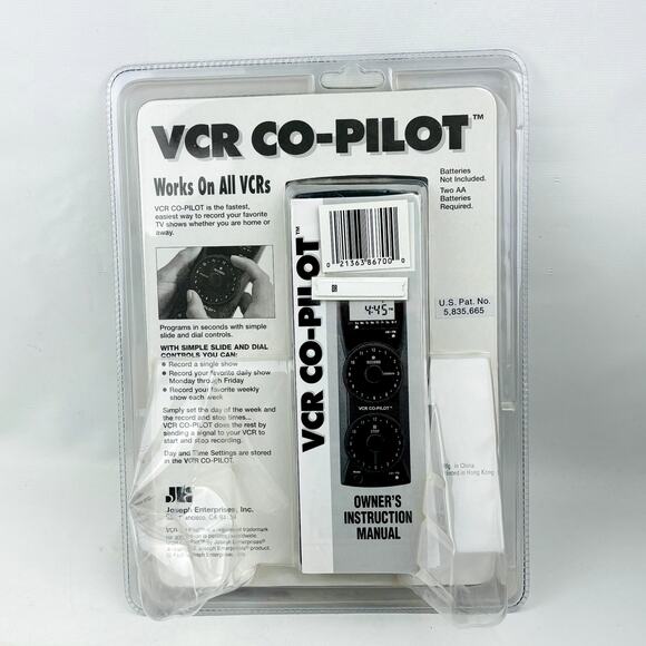 VCR Co-Pilot Programming Remote Fast Easy Works On All VCRs Program Timer Record - Picture 3 of 6